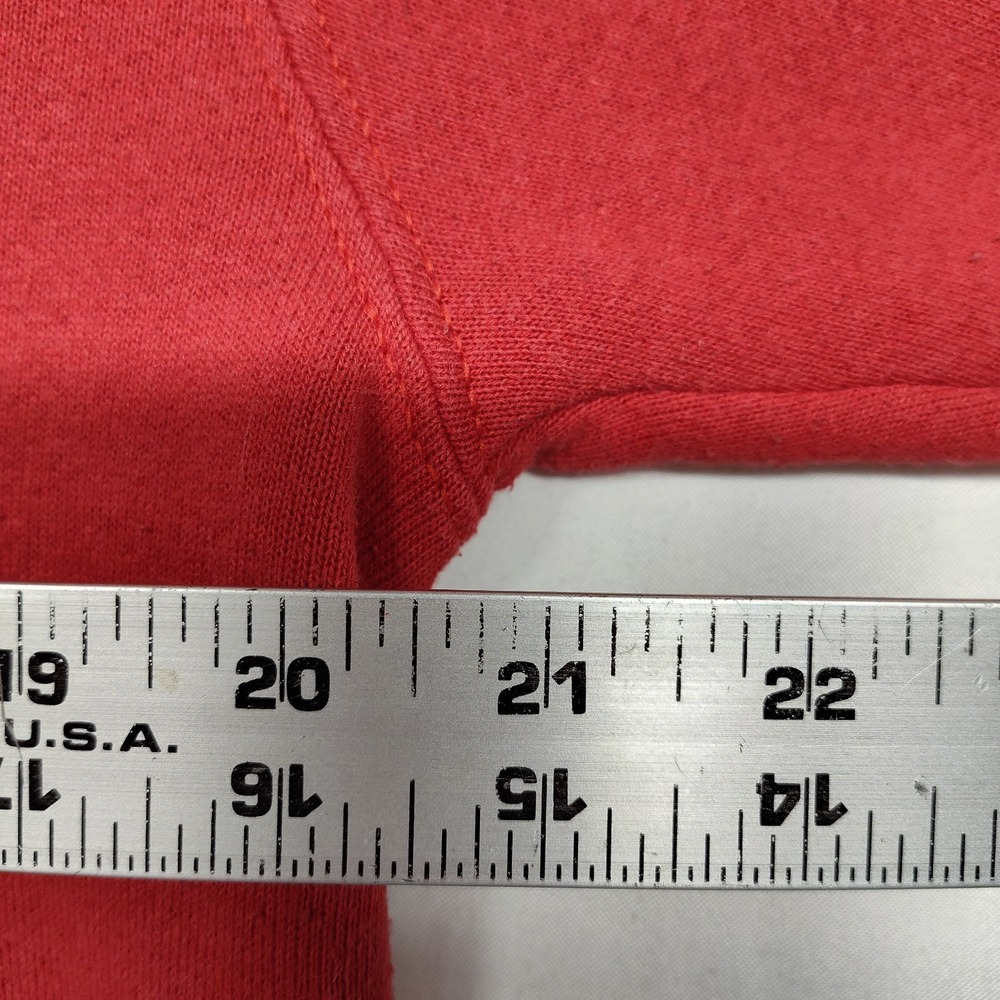 Budweiser sweatshirt large Christmas red vintage Four Buds A Calling ✔️ pics USA - Picture 8 of 9